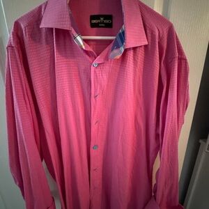 Men's Vibrant Pink Dress Shirt